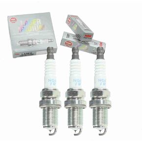 3 pc NGK Laser Iridium Spark Plugs compatible with Mitsubishi Mirage 1.2L L3 2014-2020