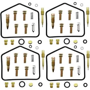 4-Pack Carburetor Repair Kit Carb Rebuild Set Gasket Replacement for Kawasaki ZN700 ZN700A 84-85 Z750 KZ750H 80-83 KZ 750 N 82-83