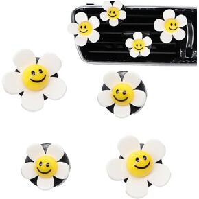 Sunflower Car Accessories 4 Pieces Cute Car Air Freshener Sunflowers Gift Decorations Sunflower Air Vent Clips Girasoles Car Charm Air Vent Interior Aesthetics