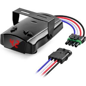 briidea Proportional Trailer Brake Controller, Digital Brake Controller, Smooth and Safe Control for 1-4 Axle Trailers with Boost Feature for Heavy-Duty and Frequent Towing