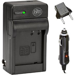 BM Premium DMW-BLH7 Battery Charger for Panasonic Lumix DC-GX850, DMC-LX10, DMC-LX15, DMC-GM1, DMC-GM1K, DMC-GM1KA, DMC-GM1KS, DMC-GM5, DMC-GM5KK Digital Camera