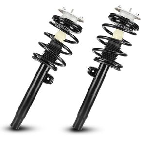 Front Complete Strut Spring Shock Absorber Fit for BMW 325Ci 325i 330Ci 330i 328Ci 320i 2001 2002 2003 2004 2005, 171582, 171581 (Set of 2)