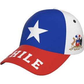 2024 Chile Flag Chilean Fans (1) 3D Print Baseball Caps Unisex Hat Patriotic Cap Multicoloured