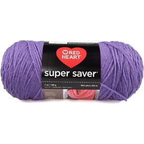Craft County Size 4 (Medium) 100% Acrylic Fiber Yarn – Variety of Color and Pattern Options – for Crochet, Knitting, and Weaving (Soft White)