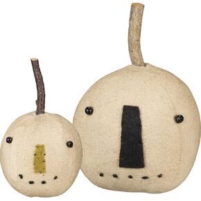 مجموعة رأس Primitives من Kathy Stitched Pumpkin، برتقالي ريفي (38406)