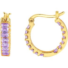 Cubic Zirconia Small Huggie Hoop Earring S925 Sterling Silver Post Hypoallergenic Diamond Huggies Gold Plated Tiny Lightweight Mini Hoops Cartilage Earring Piercing Jewelry for Women Girls