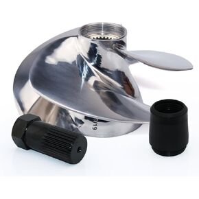 CAPTAIN Impeller with Wrench and Seal Replace for Solas SXX-CD-14/19, fit Sea-Doo Personal Watercraft (PWC) RXP-X-300 RXT-X-300 GTX-LIMITED-300 WAKE-PRO-230HP, 3 Blade, 161mm Jet Ski Impeller
