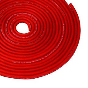 Conext Link 25 FT 8 AWG GA Full Gauge Battery Power Cable Ground Wire Frost Red OFC Copper