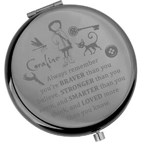 WSNANG Horror Cartoon Movie Gift The Secret Door Thriller Movie Makeup Mirror Fantasy Film Lover Gift Ghost Mother Merchandise (Ghost Mom Mirror)