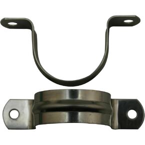 Stainless Steel 1.6 Inches Diameter Tube Strap Tension Clip Pipe Clamp(Pack Of 10 Sets)