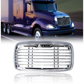 TORQUE Replacement Chrome Grille Grille for 2000-2008 Freightliner Columbia Semi Trucks (without Bug Screen)(TR024)