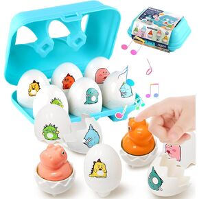 Matching Eggs for Toddlers 1-3, Egg Toys for Toddlers 1-3, Dinosaur Eggs | Matching Eggs for Toddlers, Educational Learning Games for Boys and Girls for Old Boys Girls