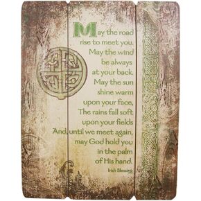 Autom Irish Blessing Wood Pallet Sign Wall Plaque, 15 Inch