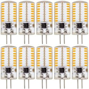 110V- 130V G4 LED Bulb 120V Dimmable 3W(20W 30W Halogen Equivalent) Warm White 3000K Lamp (Cannot be Used at Low Voltage 12V) - Pack of 10