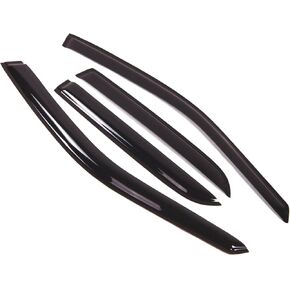 Tuningpros Window Visor Compatible with 2004-2009 Cadillac SRX, DGWV2-029 Outside Mount Deflector Rain Guard Dark Smoke, 4 Pcs Set