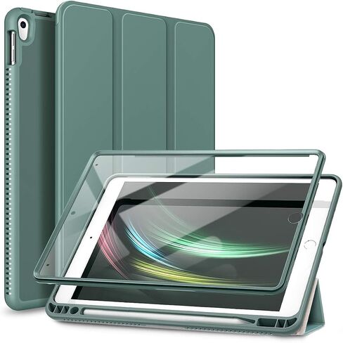 حافظة SURITCH لجهاز iPad Air 3 2019 (الجيل الثالث)/iPad Pro 10.5 2017، [واقي شاشة مدمج] [حامل قلم] غطاء حماية بحامل ثلاثي الطي لكامل الجسم مع تنبيه/غفو تلقائي لجهاز Apple iPad-رخام أرجواني in Kuwait