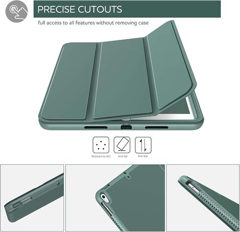 حافظة SURITCH لجهاز iPad Air 3 2019 (الجيل الثالث)/iPad Pro 10.5 2017، [واقي شاشة مدمج] [حامل قلم] غطاء حماية بحامل ثلاثي الطي لكامل الجسم مع تنبيه/غفو تلقائي لجهاز Apple iPad-رخام أرجواني in Kuwait