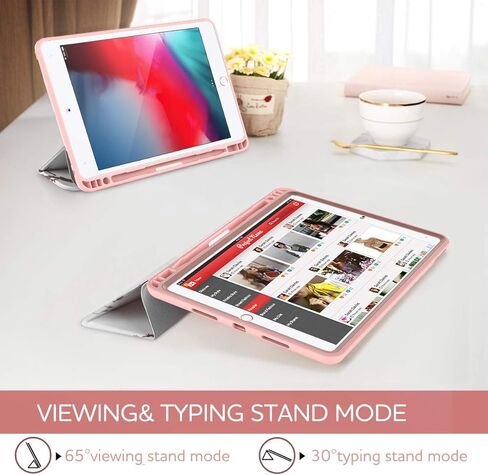 SURITCH Case for iPad Air 3 2019(3rd Gen)/iPad Pro 10.5 2017,[Built-in Screen Protector][Pencil Holder] Full Body Trifold Stand Protective Case Cover with Auto Wake/Sleep for Apple iPad-Purple Marble in Kuwait