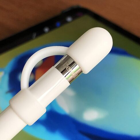 [3-Piece] PencilCozy Combo Pack Cozy The Original Apple Pencil Cap +Holder/Keeper/Tether, Compatible Apple iPad Pro 6th Generation iPencil Charger/Nib Accessories | Case Friendly/Cute (Pink Sand) in Saudi Arabia