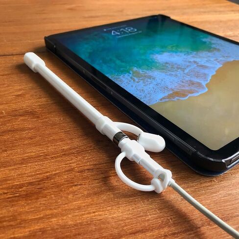 [3-Piece] PencilCozy Combo Pack Cozy The Original Apple Pencil Cap +Holder/Keeper/Tether, Compatible Apple iPad Pro 6th Generation iPencil Charger/Nib Accessories | Case Friendly/Cute (Pink Sand) in Saudi Arabia