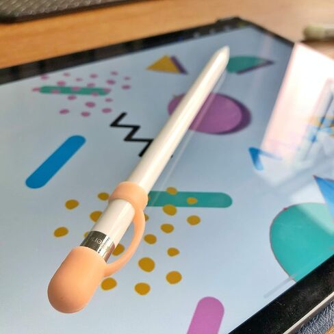 [3-Piece] PencilCozy Combo Pack Cozy The Original Apple Pencil Cap +Holder/Keeper/Tether, Compatible Apple iPad Pro 6th Generation iPencil Charger/Nib Accessories | Case Friendly/Cute (Pink Sand) in Saudi Arabia