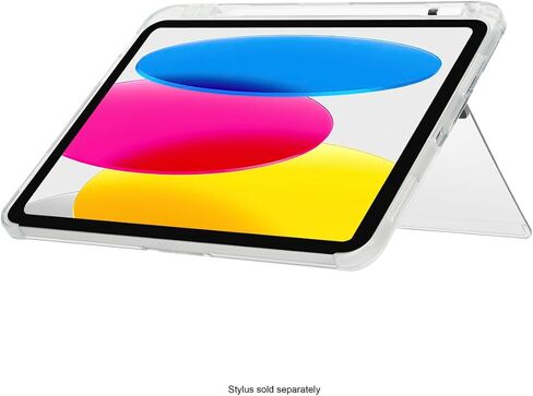 Targus Click-in Clear Case and Kickstand for 10.9" iPad (10th gen.), Clear - Military-Grade Shock Absorbent Protective Case with Hands-Free Viewing (THD927GL) in Saudi Arabia