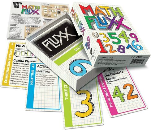 Looney Labs Math Fluxx Card Game - Mathematical Adventure for All Ages in Saudi Arabia