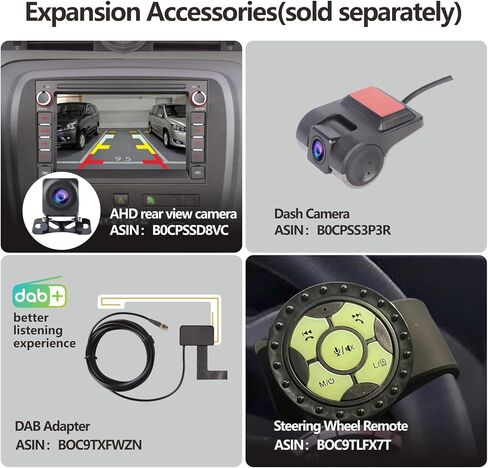 ستيريو سيارة LXKLSZ متوافق مع Carplay اللاسلكي/Android Auto متوافق مع GMC Sierra Yukon Chevy Silverado Buick مع شاشة IPS تعمل باللمس/بلوتوث/وصلة مرآة/FM/AM/USB in Kuwait