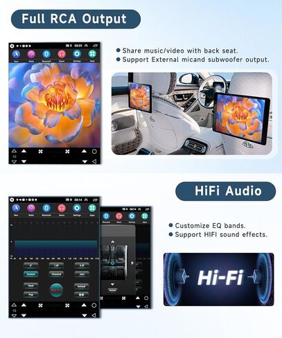 2G+64G لسيارة Toyota Hilux 2005-2014 ستيريو السيارة، Carplay Android Auto MirrorLink، Podofo 9.7 بوصة HD IPS تعمل باللمس راديو السيارة Android مع GPS Bluetooth WiFi HiFi Audio 16EQ كاميرا احتياطية FM in Saudi Arabia