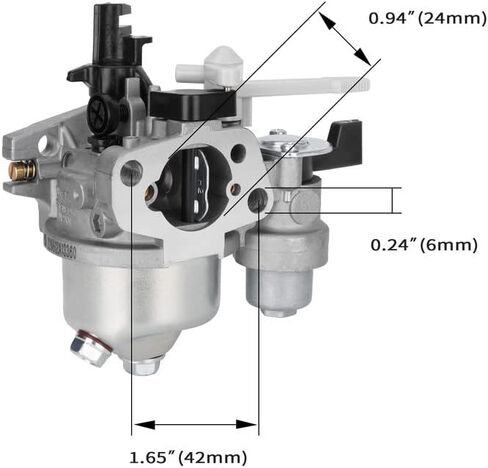 مكربن ​​GX160 مع مجموعة حشية بديلة لمحرك CT200U KT196 196cc 212cc 5.5HP 6.5HP OHV Go Kart Carb in Kuwait