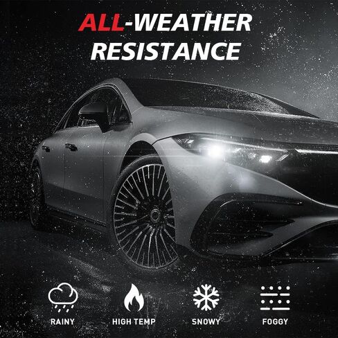 لمبات VEHICODE H1 LED 4 عبوات 6000K مجموعة كومبو بيضاء صغيرة رفيعة H1LL لاستبدال جهاز العرض ضوء الضباب DRL in Kuwait