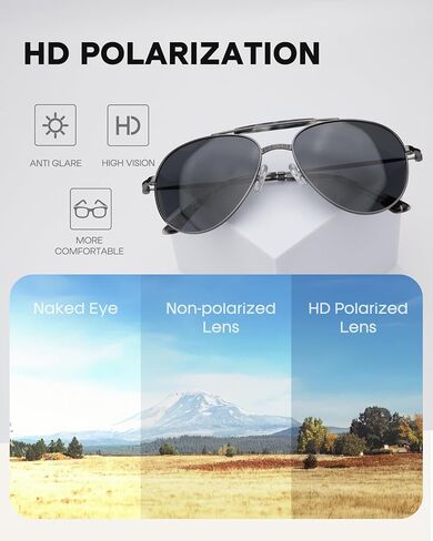 FURTALK Aviator Sunglasses Womens Stylish Trendy Polarized UV400 Protection Metal Sunnies FT9028 in Saudi Arabia