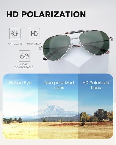 FURTALK Aviator Sunglasses Womens Stylish Trendy Polarized UV400 Protection Metal Sunnies FT9028 in Kuwait