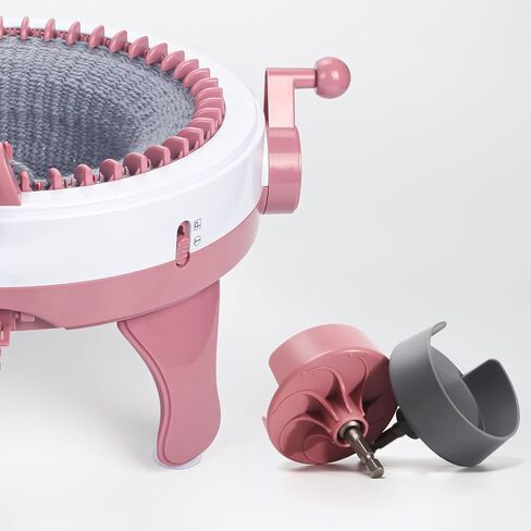 Knitting Machine Adapter, Quick Knitting Machine Drill Attachment for 22, 40, 48 Needles Loom, 1/4" Hex Steel Bit for Power Screwdriver Attachment, DIY Craft Knit Sewing Accessories（1 Pcs Pink） in Kuwait