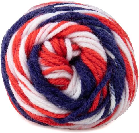 Craft County Size 4 (Medium) 100% Acrylic Fiber Yarn – Variety of Color and Pattern Options – for Crochet, Knitting, and Weaving (Soft White) in Saudi Arabia