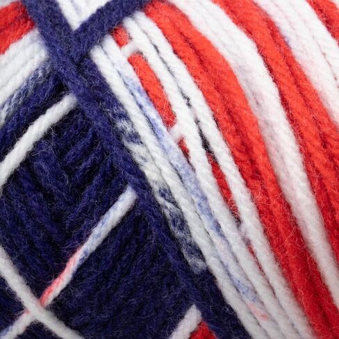 Craft County Size 4 (Medium) 100% Acrylic Fiber Yarn – Variety of Color and Pattern Options – for Crochet, Knitting, and Weaving (Soft White) in Saudi Arabia