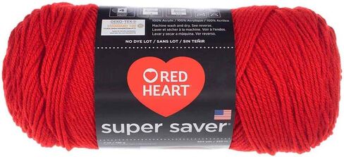 Craft County Size 4 (Medium) 100% Acrylic Fiber Yarn – Variety of Color and Pattern Options – for Crochet, Knitting, and Weaving (Soft White) in Saudi Arabia
