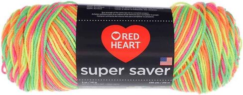 Craft County Size 4 (Medium) 100% Acrylic Fiber Yarn – Variety of Color and Pattern Options – for Crochet, Knitting, and Weaving (Soft White) in Saudi Arabia