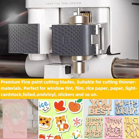 30 قطعة من الشفرات ذات النقاط الدقيقة الممتازة المتوافقة مع Cricut Maker 3/Maker/Explore 3/Explore Air 2/Air/One/Venture، شفرة بديلة لقطع الفينيل اللامع، والبطاقات، والرقائق المعدنية اللاصقة، والرق وما إلى ذلك in Kuwait