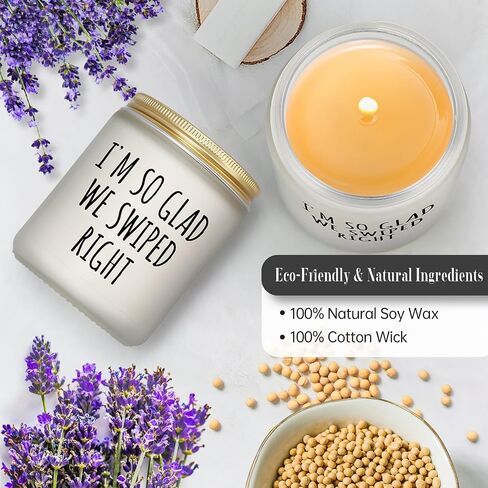 Gift for Women Men Valentines Day Gifts for Girlfriend Boyfriend Wife Husband Couples Funny Romantic Gift for Her Him Anniversary Birthday Christmas Love You Present for Friend Unique Lavender Candle in Saudi Arabia