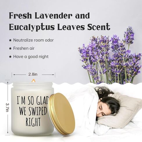 Gift for Women Men Valentines Day Gifts for Girlfriend Boyfriend Wife Husband Couples Funny Romantic Gift for Her Him Anniversary Birthday Christmas Love You Present for Friend Unique Lavender Candle in Saudi Arabia