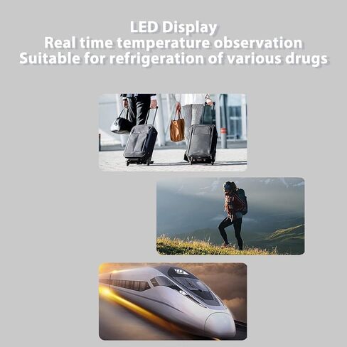 حافظة تبريد الأنسولين، حافظة تبريد محمولة للأنسولين، درجة حرارة ثابتة، شاشة LED لطب السيارة، ثلاجة دواء، نوع USB، مبرد أدوية صغير للسيارة للسفر، الصيدلة، المنزل in Saudi Arabia