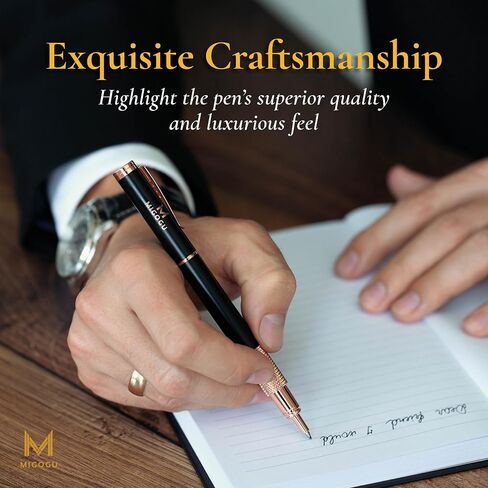 Luxury Rollerball Pen | Nice Gift for Men Women Stunning Womenwith, Ink Refill, Professional, Executive Office, Pens -Elegant Pen,Best Present,Smooth Writing Fine Point Gel Ink,Fancy,Premium,Business. in Saudi Arabia