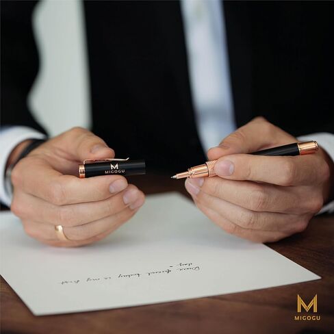 Luxury Rollerball Pen | Nice Gift for Men Women Stunning Womenwith, Ink Refill, Professional, Executive Office, Pens -Elegant Pen,Best Present,Smooth Writing Fine Point Gel Ink,Fancy,Premium,Business. in Saudi Arabia