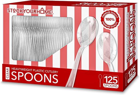 (125-Count) Plastic Forks, Disposable Silverware for Dinner, Heavy Duty Utensils, Heavyweight Party Flatware, Bulk Cutlery in Black - Stock Your Home in Saudi Arabia