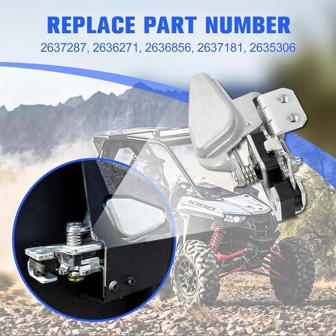 قفل مزلاج الباب الأيمن 2637287 قفل الباب متوافق مع Polaris ATV/UTV ACE 570 900 GEM e2/e4/e6 Ranger 1000 2015-2023 استبدال 2636271 2636856 2637181 2635306 in Kuwait