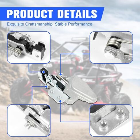 قفل مزلاج الباب الأيمن 2637287 قفل الباب متوافق مع Polaris ATV/UTV ACE 570 900 GEM e2/e4/e6 Ranger 1000 2015-2023 استبدال 2636271 2636856 2637181 2635306 in Kuwait