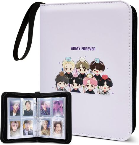 Kpop Merch Photocard Binder لطيف 400 جيوب Photocard حامل كتاب ألبوم صور لبطاقات Lomo JUNG KOOK V JIMIN SUGA J-HOPE JIN RM in Kuwait