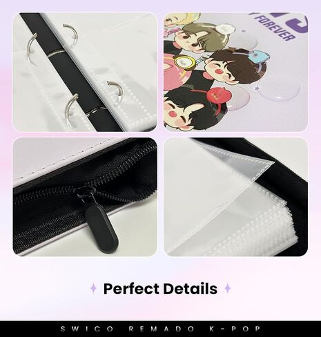 Kpop Merch Photocard Binder لطيف 400 جيوب Photocard حامل كتاب ألبوم صور لبطاقات Lomo JUNG KOOK V JIMIN SUGA J-HOPE JIN RM in Kuwait