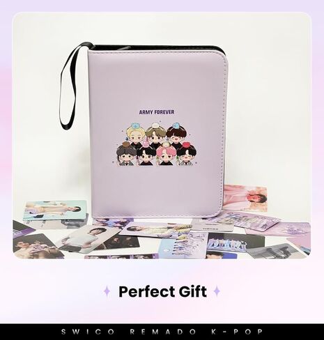 Kpop Merch Photocard Binder لطيف 400 جيوب Photocard حامل كتاب ألبوم صور لبطاقات Lomo JUNG KOOK V JIMIN SUGA J-HOPE JIN RM in Kuwait